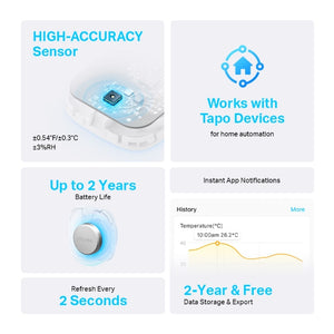 TP-Link Smart Temperature &amp; Humidity Sensor Tapo T310